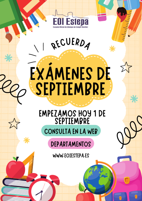 Exámenes de septiembre