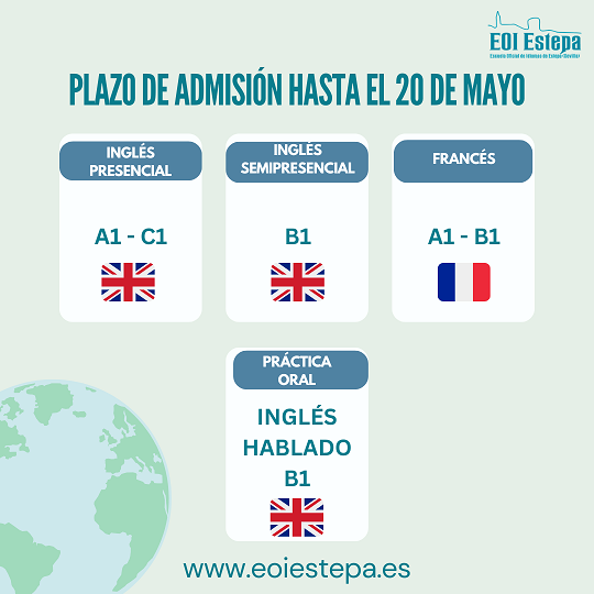 Abierto plazo de solicitud de plazas hasta el 20 de mayo