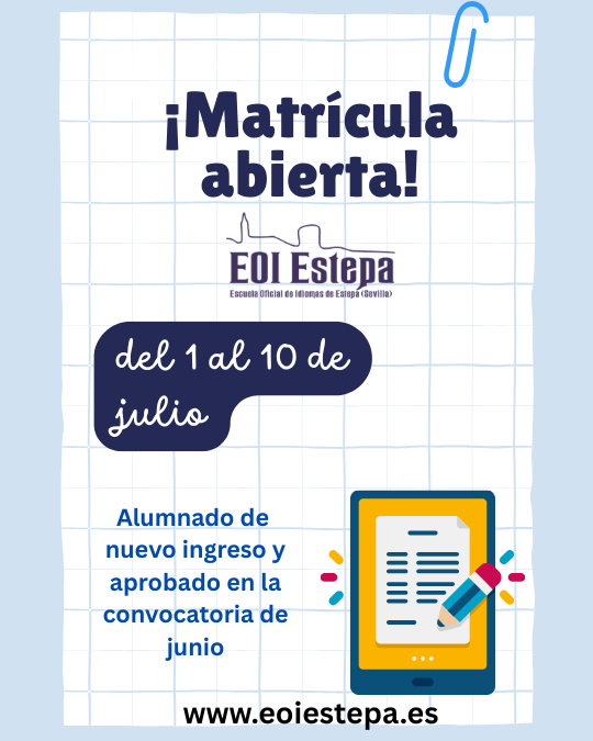 Plazo de matrícula