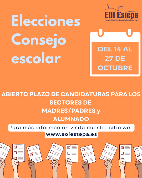 Elecciones al consejo escolar EOI Estepa